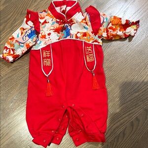 Chinese New Years Baby Romper - 3 months